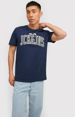 Jack&Jones Tričko Cemb 12211364 Tmavomodrá Regular Fit