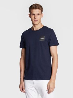 Jack&Jones Tričko Lock 12213248 Tmavomodrá Regular Fit