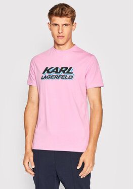 KARL LAGERFELD Tričko 755080 523224 Ružová Regular Fit