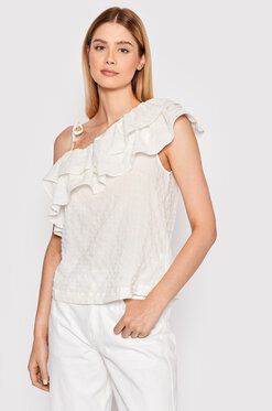 United Colors Of Benetton Blúzka 5ZRPDH002 Biela Regular Fit