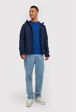 Jack&Jones Softshellová bunda Marvin 12212363 Tmavomodrá Regular Fit
