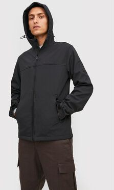 Jack&Jones Softshellová bunda Marvin 12212363 Čierna Regular Fit