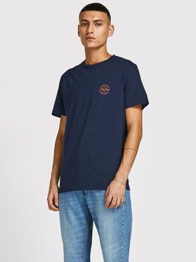 Jack&Jones Tričko Shark 12205022 Tmavomodrá Regular Fit