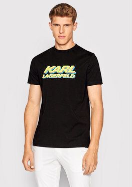KARL LAGERFELD Tričko 755080 523224 Čierna Regular Fit