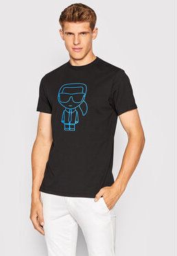 KARL LAGERFELD Tričko 755403 523224 Čierna Regular Fit