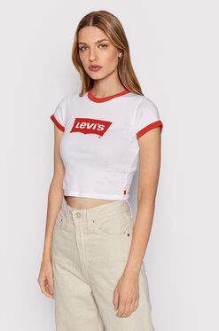 Levi's® Tričko Graphic Ringer A3523-0004 Biela Regular Fit