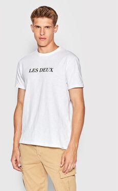 Les Deux Tričko LDM101099 Biela Regular Fit