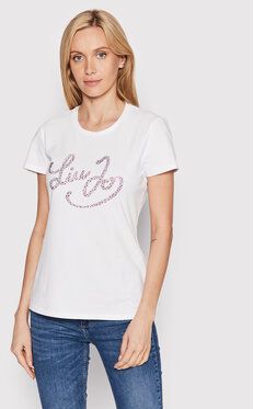 Liu Jo Tričko WF2486 J5003 Biela Regular Fit