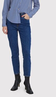 Vero Moda Džínsy Brenda 10268434 Tmavomodrá Straight Fit