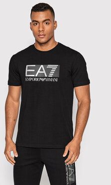 EA7 Emporio Armani Tričko 6LPT62 PJ03Z 0200 Čierna Regular Fit