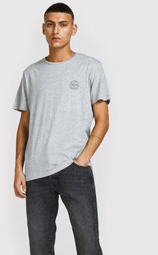 Jack&Jones Tričko Shark 12205022 Sivá Regular Fit