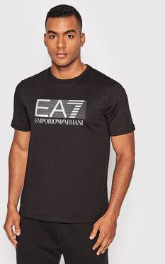 EA7 Emporio Armani Tričko 6LPT81 PJM9Z 0200 Čierna Regular Fit
