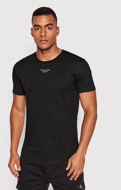 Calvin Klein Jeans Tričko J30J320595 Čierna Slim Fit
