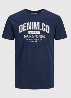Jack&Jones Tričko Jeans 12210949 Tmavomodrá Regular Fit