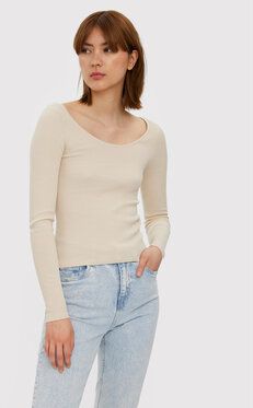 Vero Moda Blúzka Glory 10268008 Béžová Slim Fit