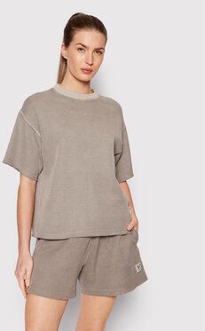 Reebok Tričko Natural Dye Waffle HB8646 Sivá Oversize