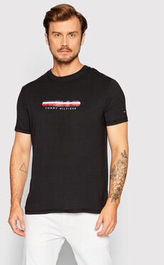 Tommy Hilfiger Tričko Cn Ss UM0UM02348 Čierna Regular Fit