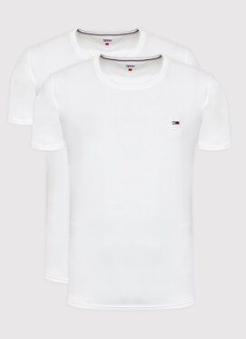 Tommy Jeans 2-dielna súprava tričiek DM0DM15381 Biela Slim Fit