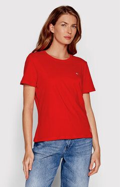 Tommy Jeans Tričko DW0DW14616 Červená Regular Fit