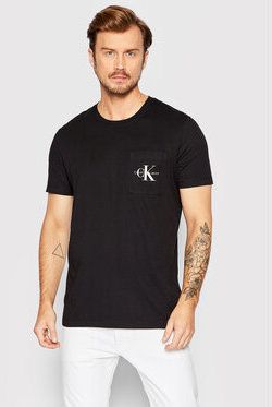 Calvin Klein Jeans Tričko J30J320936 Čierna Slim Fit