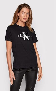 Calvin Klein Jeans Tričko J20J219142 Čierna Regular Fit