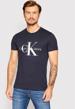 Calvin Klein Jeans Tričko J30J320935 Tmavomodrá Slim Fit