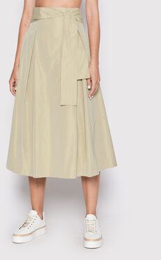 Peserico Trapézová sukňa P05469 Béžová Regular Fit