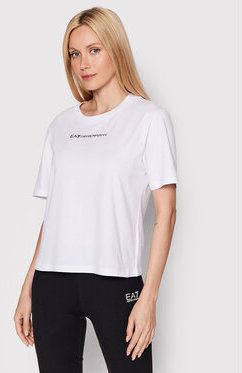 EA7 Emporio Armani Tričko 8NTT22 TJBEZ 1100 Biela Regular Fit