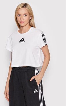 adidas Tričko Aeroredy Made For Training HD9352 Biela Loose Fit
