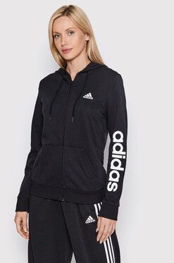 adidas Mikina Essentials Logo GL0791 Čierna Regular Fit