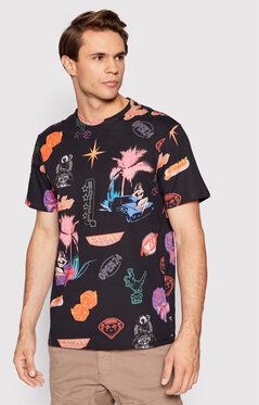 Guess Tričko All Over Print M2YI60 K9RM1 Čierna Slim Fit