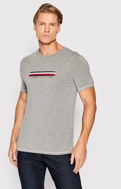 Tommy Hilfiger Tričko UM0UM02348 Sivá Regular Fit