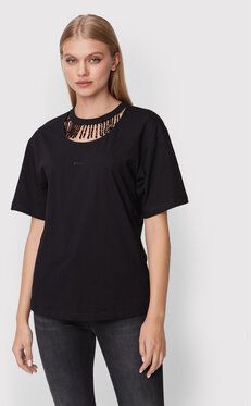 Pinko Tričko Tiphanie 1G18AS A06Y Čierna Regular Fit