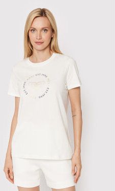 Roxy Tričko Noon Ocean ERJZT05425 Biela Relaxed Fit