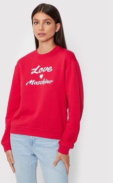 LOVE MOSCHINO Mikina W630652M 4055 Červená Regular Fit