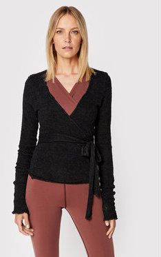 Deha Kardigán Crossover A00180 Čierna Regular Fit