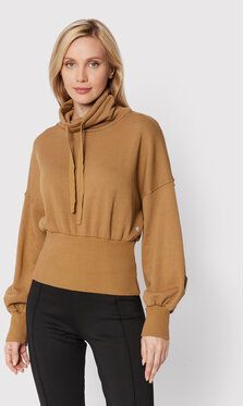 Deha Mikina B74134 Hnedá Relaxed Fit
