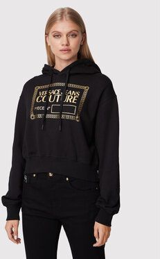 Versace Jeans Couture Mikina 73HAIT11 Čierna Relaxed Fit