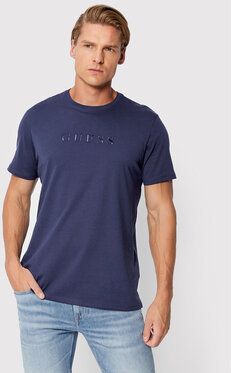 Guess Tričko M2BP47 K7HD0 Tmavomodrá Regular Fit