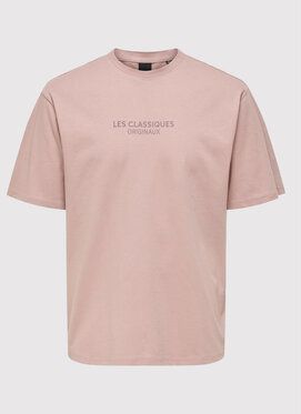 Only & Sons Tričko Lesclassiques 22023894 Ružová Regular Fit