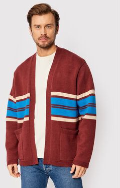 Levi's® Kardigán Noragi A3105-0000 Bordová Relaxed Fit