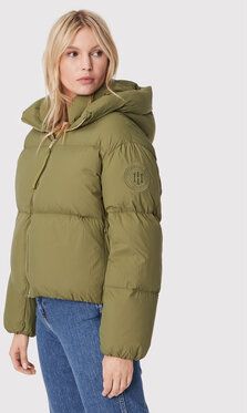 Tommy Hilfiger Vatovaná bunda WW0WW35084 Zelená Relaxed Fit