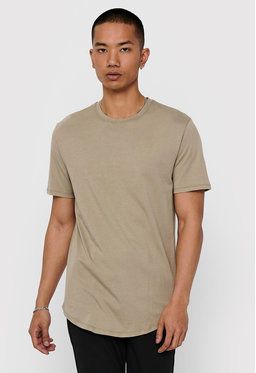 Only & Sons Tričko Matt 22002973 Béžová Regular Fit