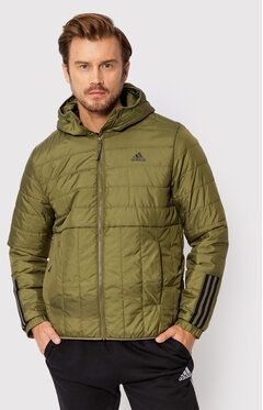 adidas Vatovaná bunda Itavic 3-Stripes GT1685 Zelená Regular Fit