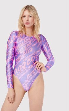 Versace Jeans Couture Body 73HAM223 Fialová Slim Fit