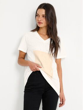 Kaffe Tričko Sissie 10506733 Biela Regular Fit
