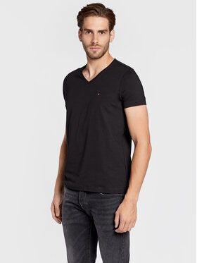 Tommy Hilfiger Tričko Core Stretch MW0MW27540 Čierna Slim Fit