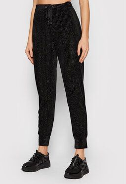 DKNY Teplákové nohavice P1JF7KSK Čierna Regular Fit