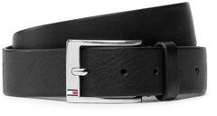 Tommy Hilfiger Pánsky opasok New Aly Belt AM0AM08363 Čierna