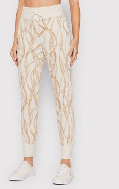 Lauren Ralph Lauren Teplákové nohavice 200869657001 Béžová Slim Fit